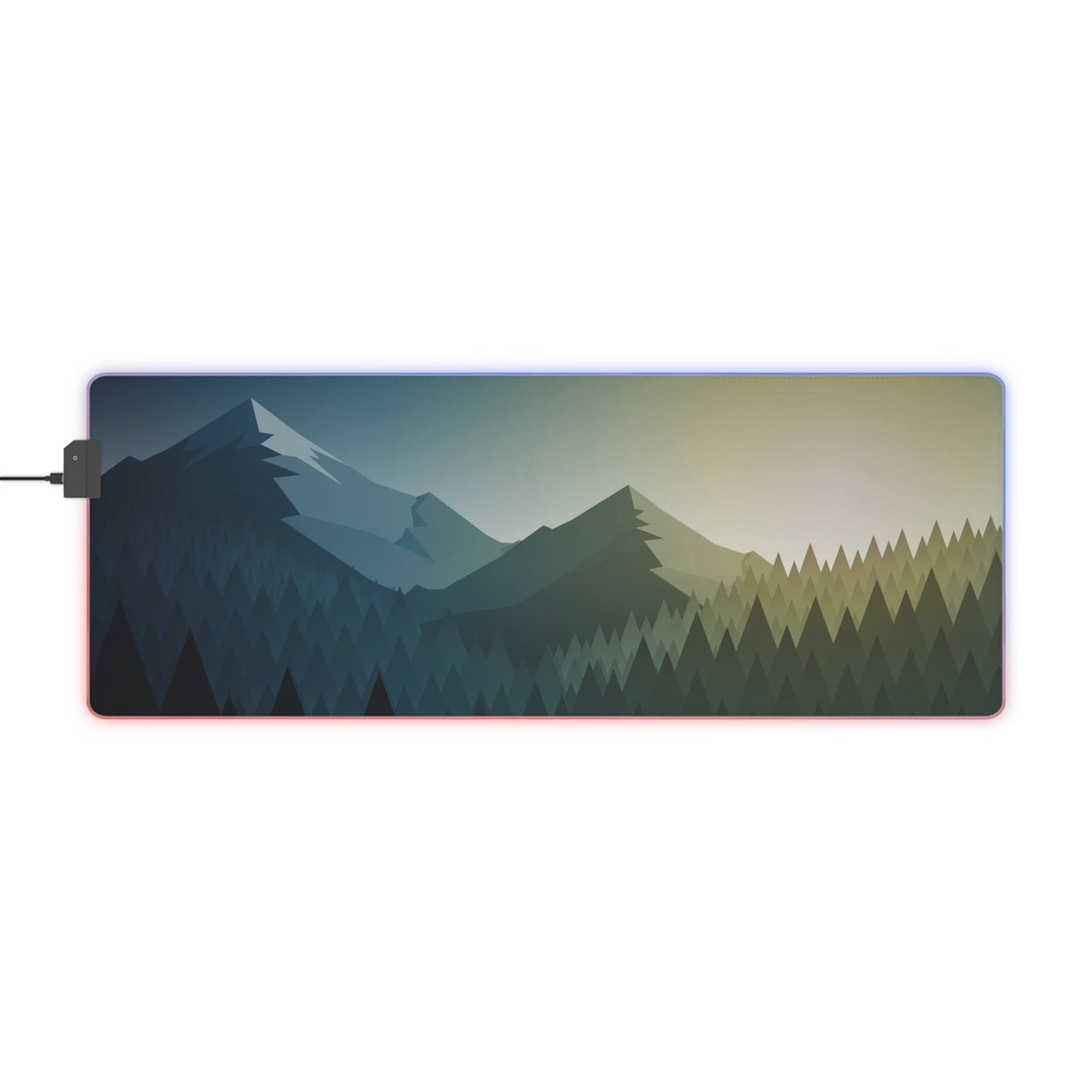 Blue Mountain LED Gaming Mouse Pad