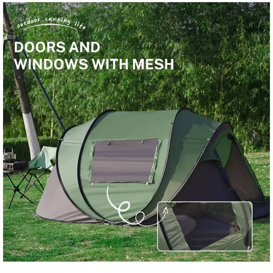 Automatic 3-4 Person Waterproof Camping Tent