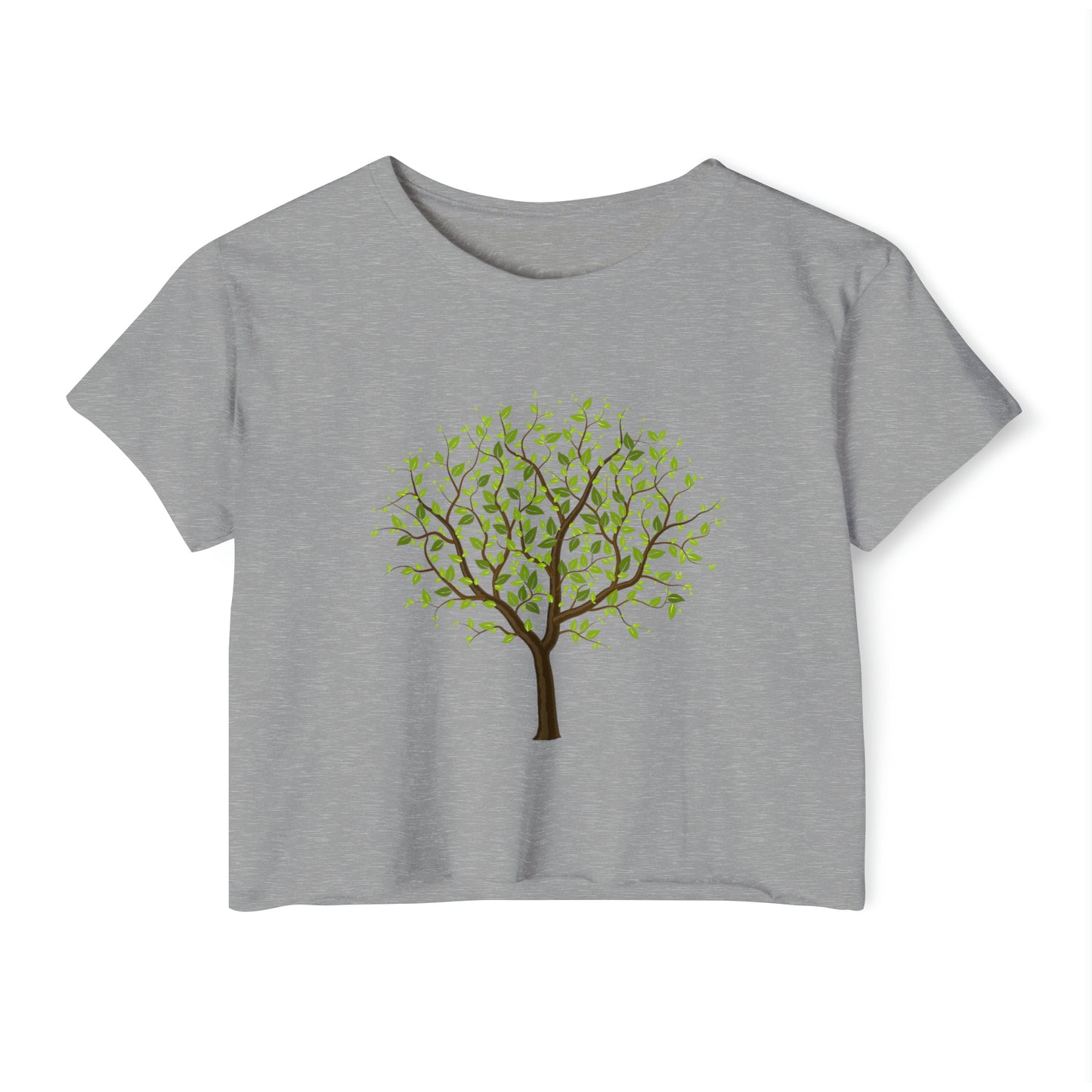 Leafy Green Tree Women's Festival Crop Top