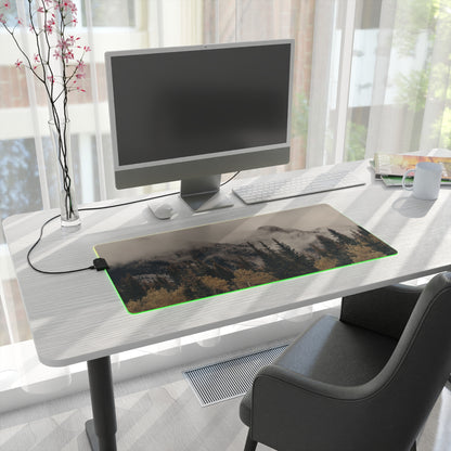 Gaming Mouse Pad - Fog Mountain LED Design