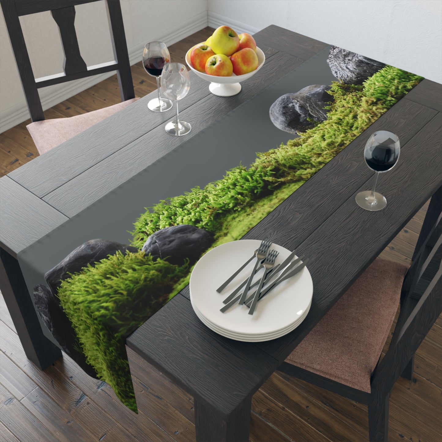 Mossy Rock Table Runner