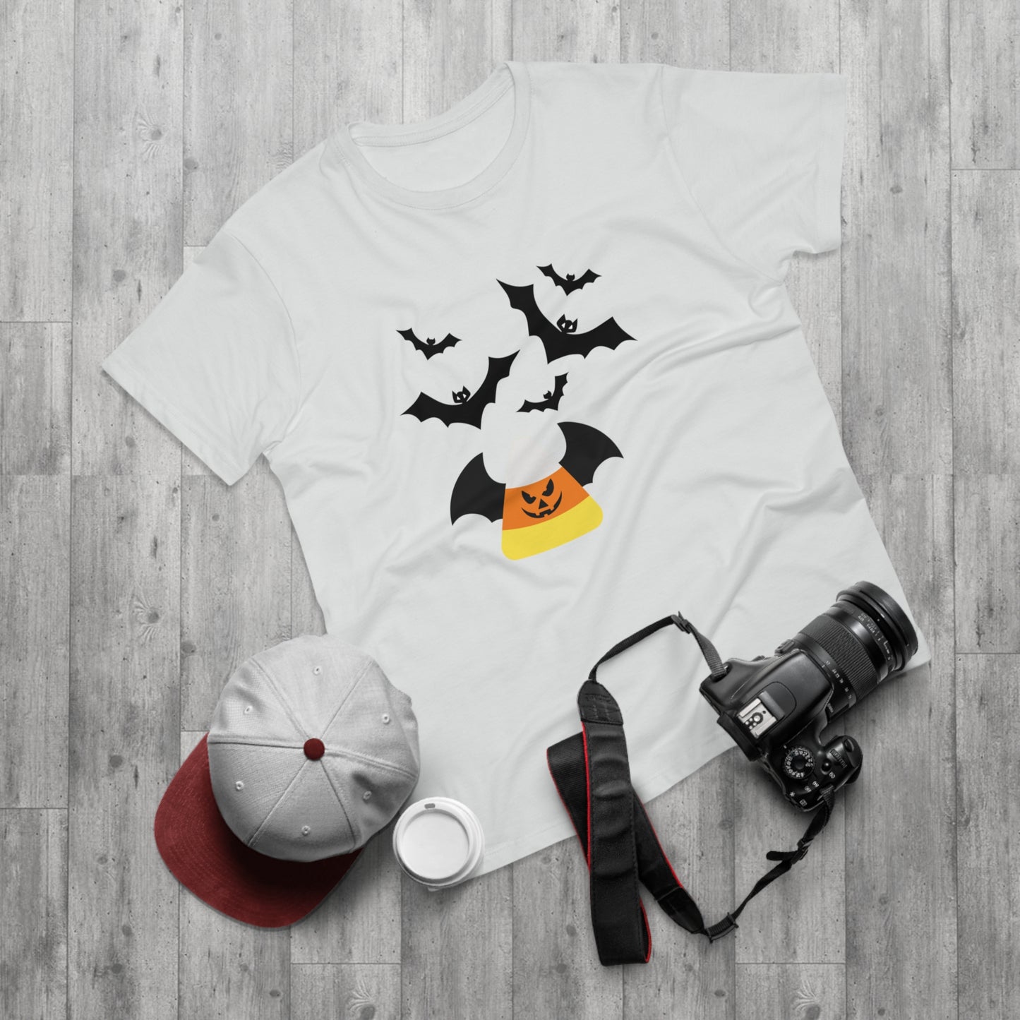 Candy Corn Bat Attack  - Men's T-shirt