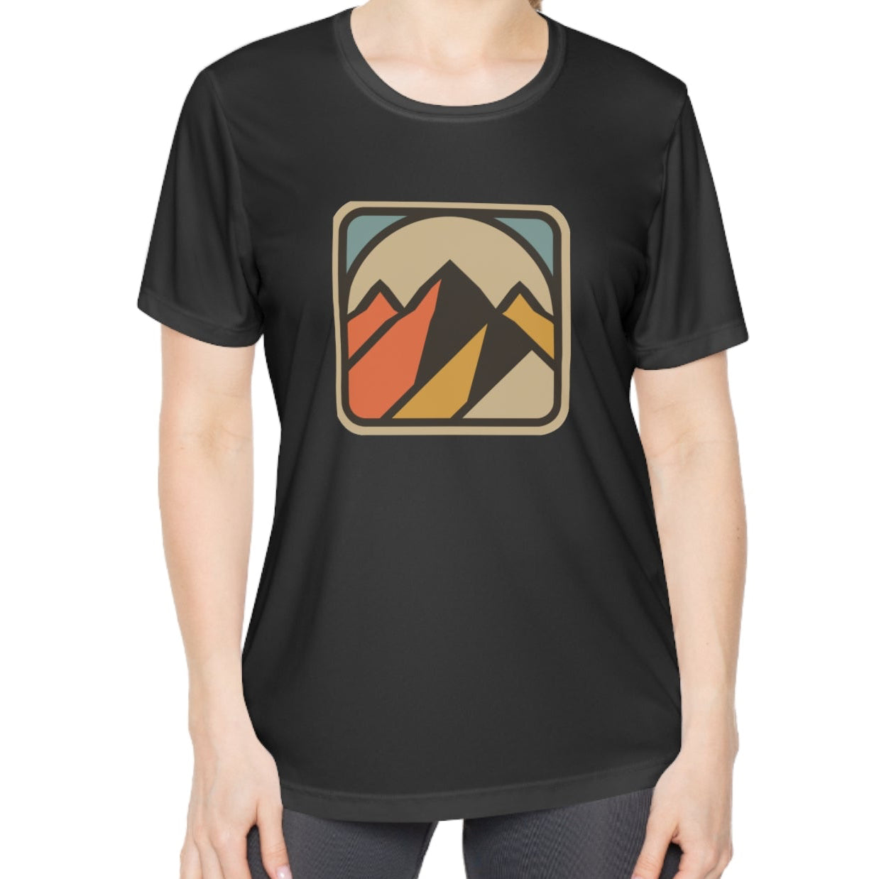 Retro Mountain Range Women’s Graphic T‑Shirt