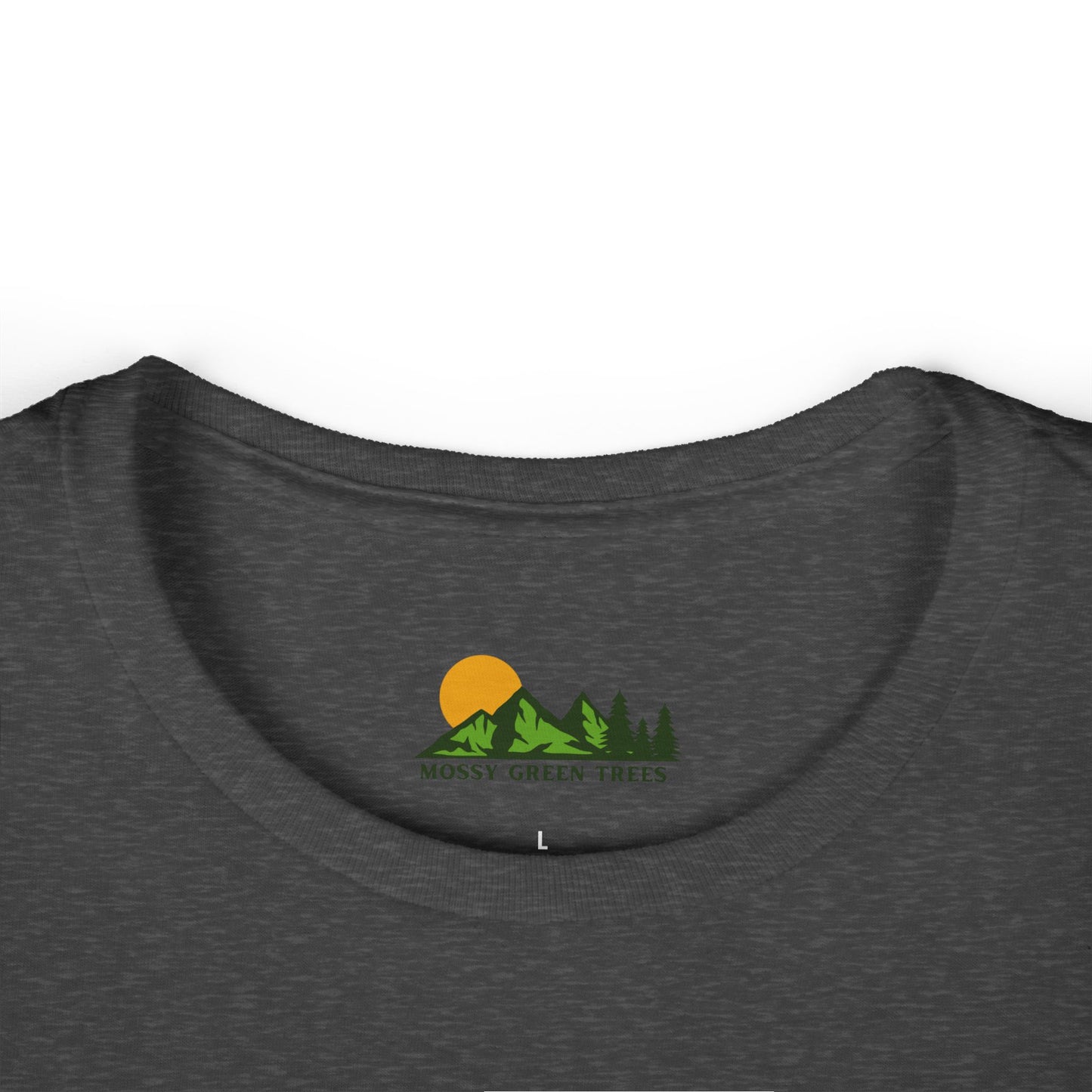 Women’s Mountain Landscape Tee — Retro Forest Graphic T-Shirt