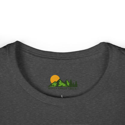 Women’s Mountain Landscape Tee — Retro Forest Graphic T-Shirt
