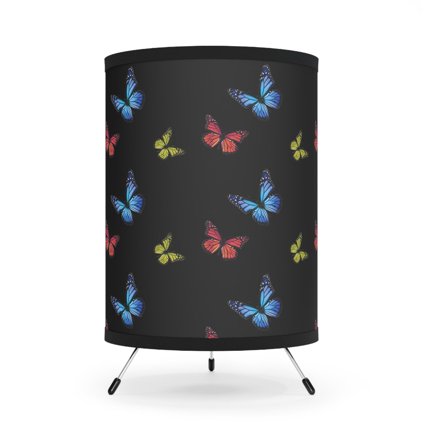 Butterfly Tripod Lamp with High-Res Printed Shade, US\CA plug