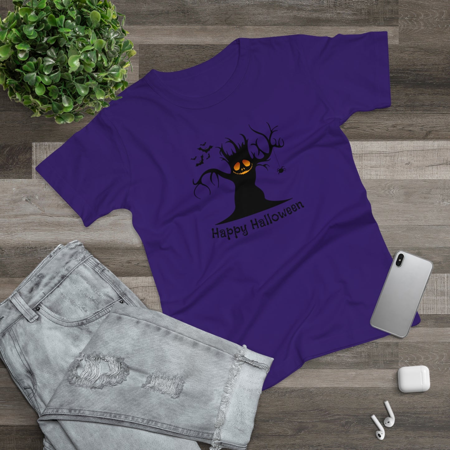 Happy Halloween Spooky Tree  - Women’s Tee