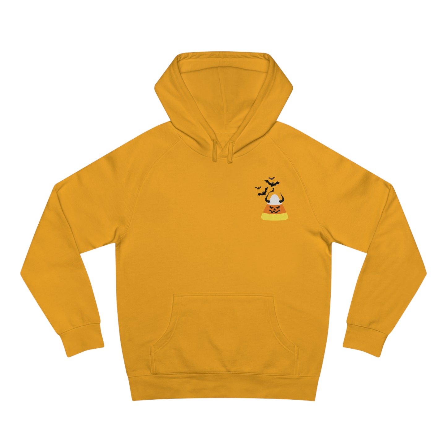 Candy Corn Bat Attack - Unisex Hooded Sweatshirt, Made in US