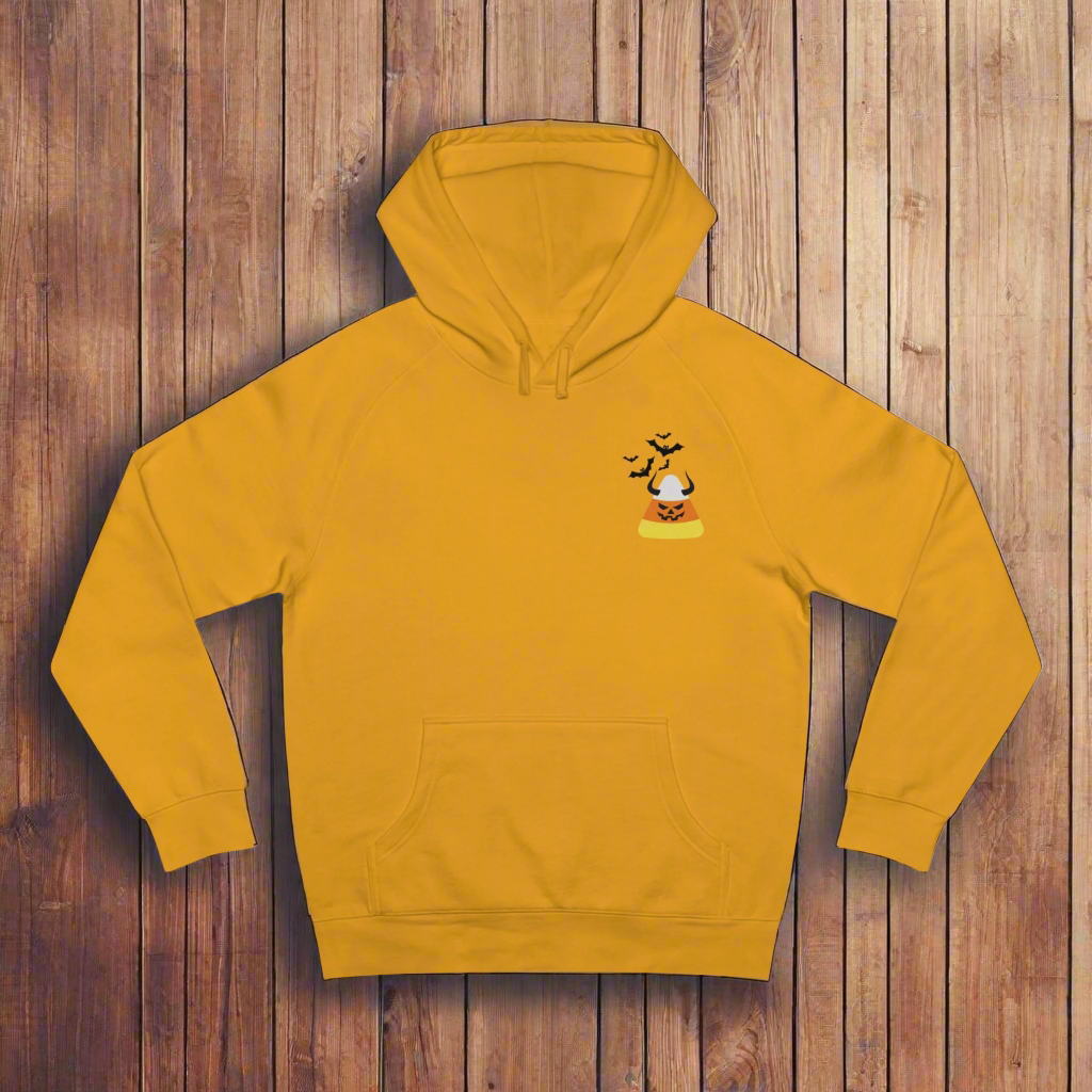 Candy Corn Bat Attack - Unisex Hooded Sweatshirt, Made in US