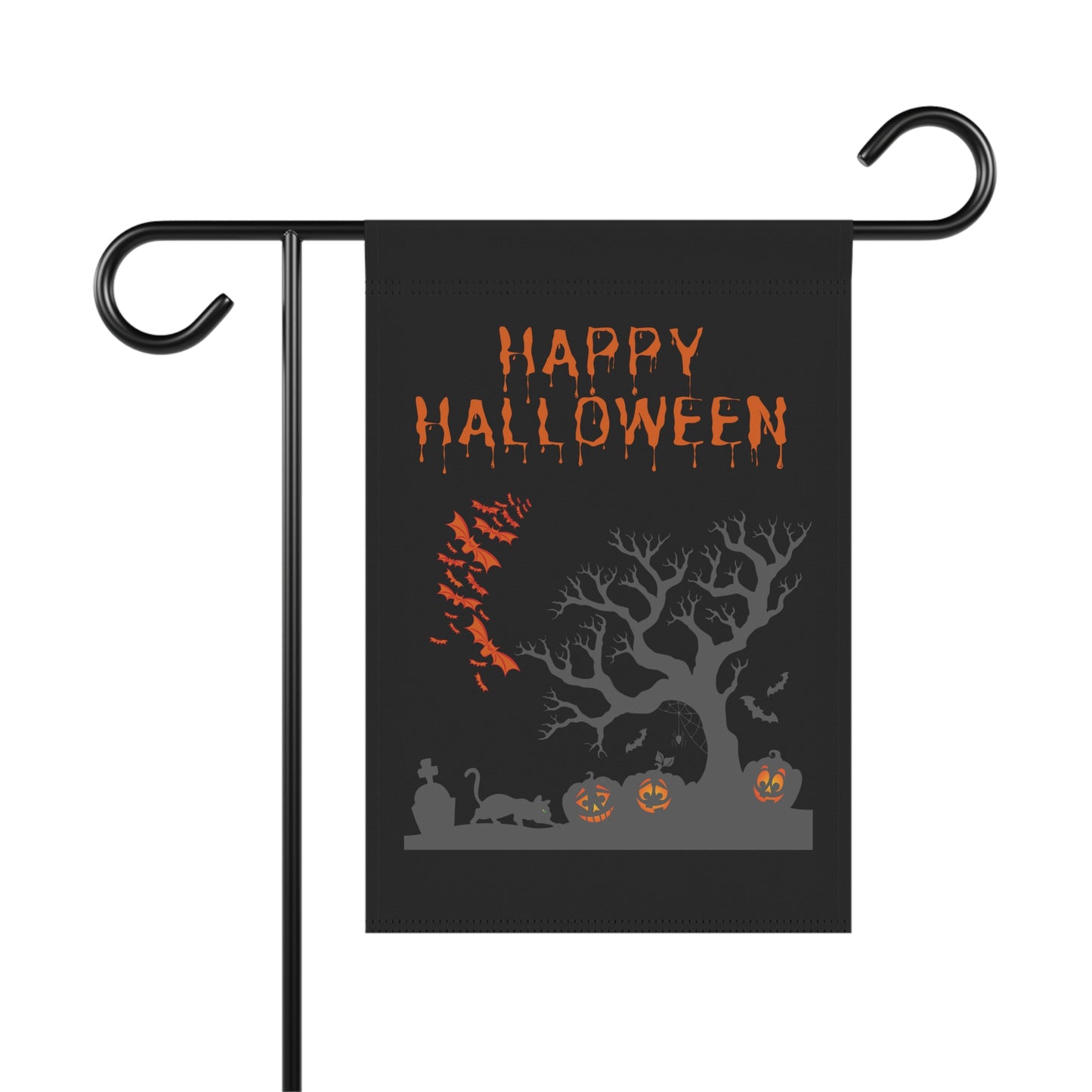 Happy Halloween Spooky Pumpkin - Garden & House Banner