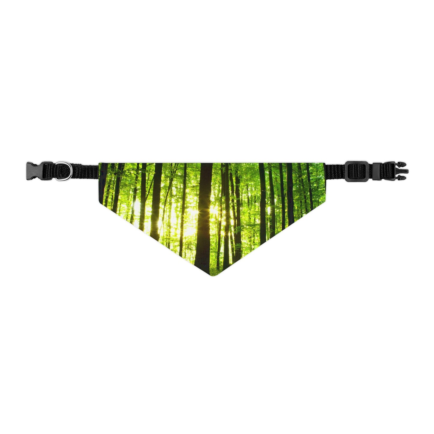 Pet Bandana Collar - Green Forest Design