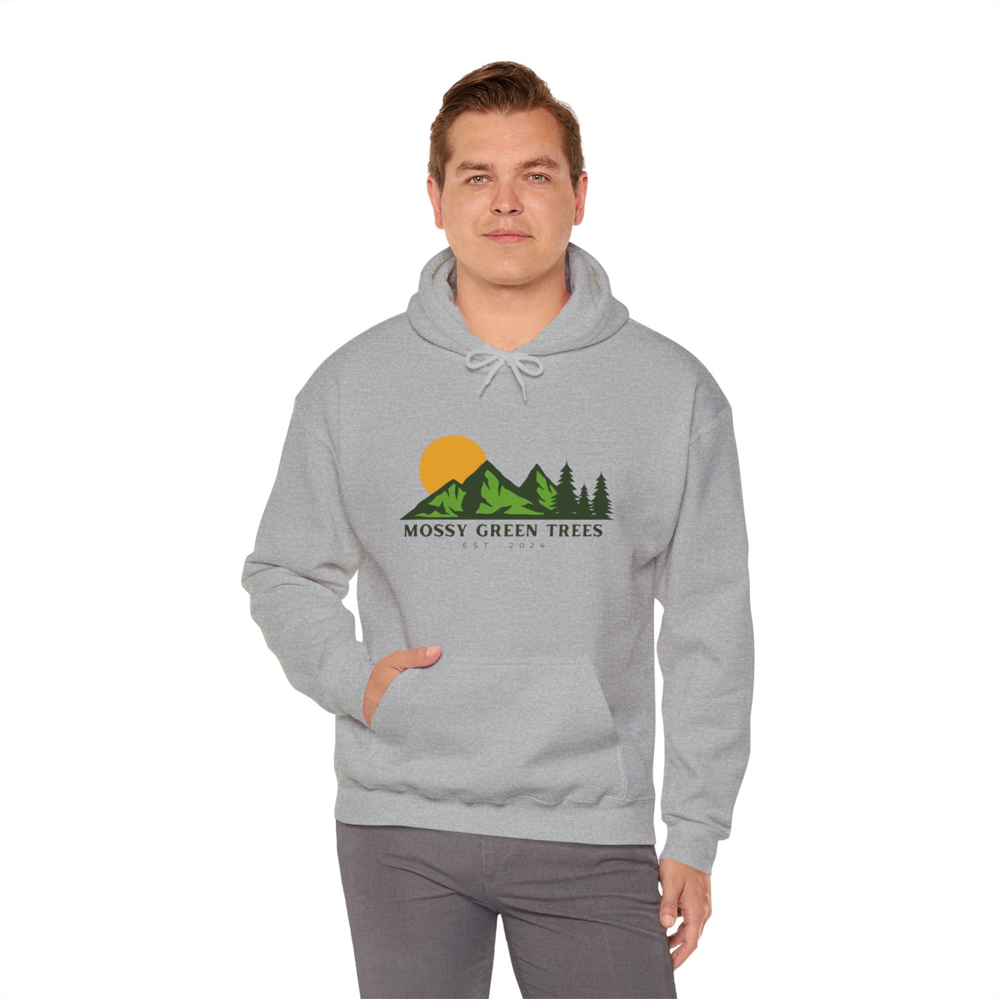 Mossy Green Trees - Unisex Hooded Sweatshirt