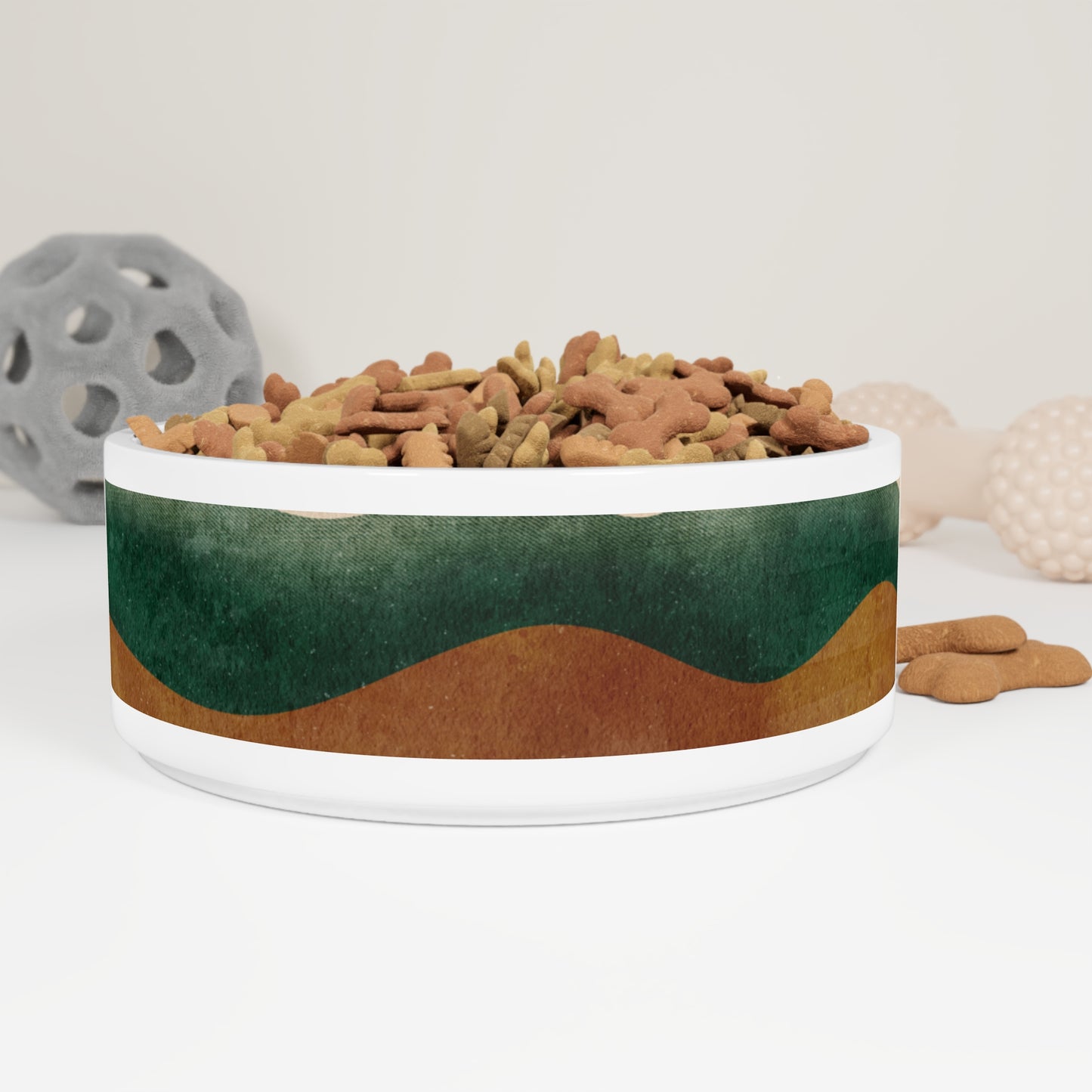 Autumn Waves Pet Bowl