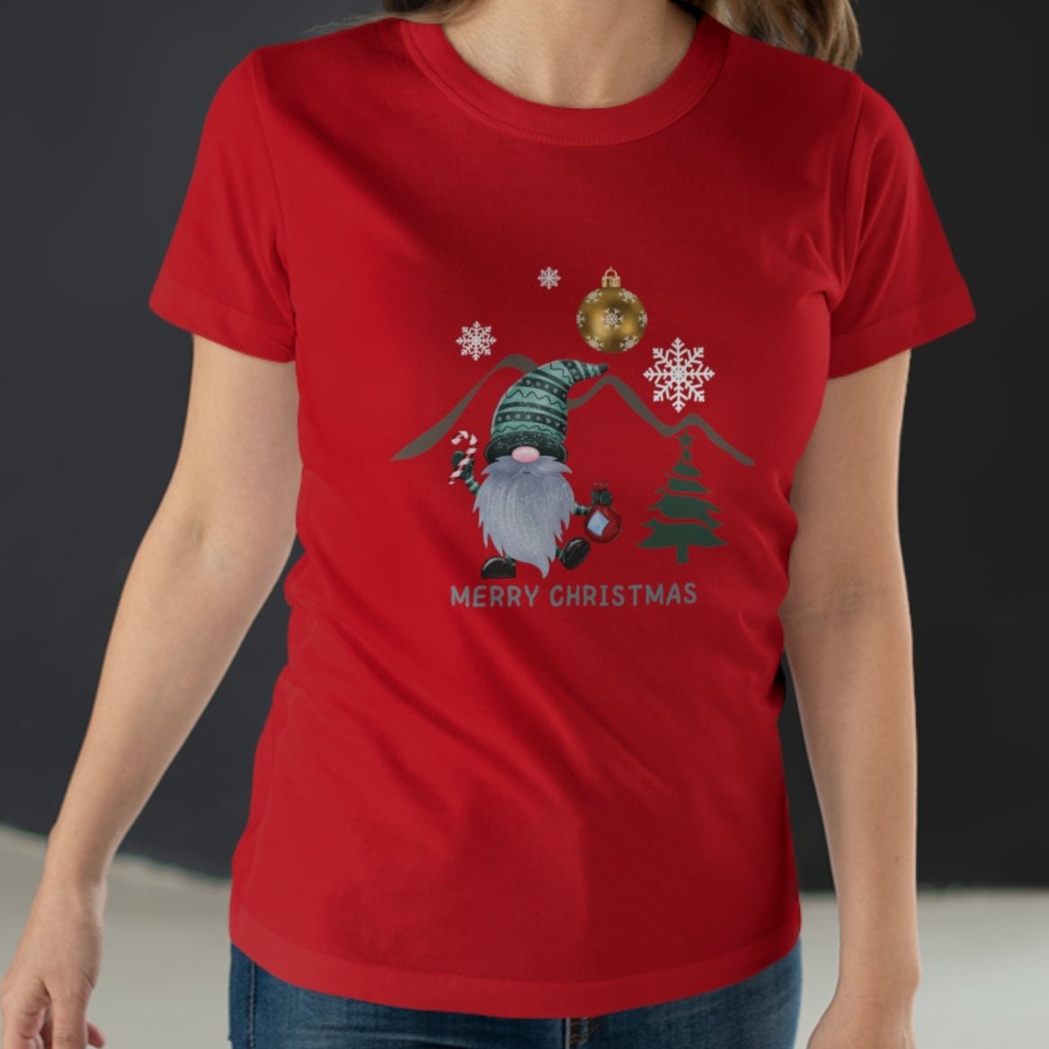 Merry Christmas Time Gnome Women's T-shirt