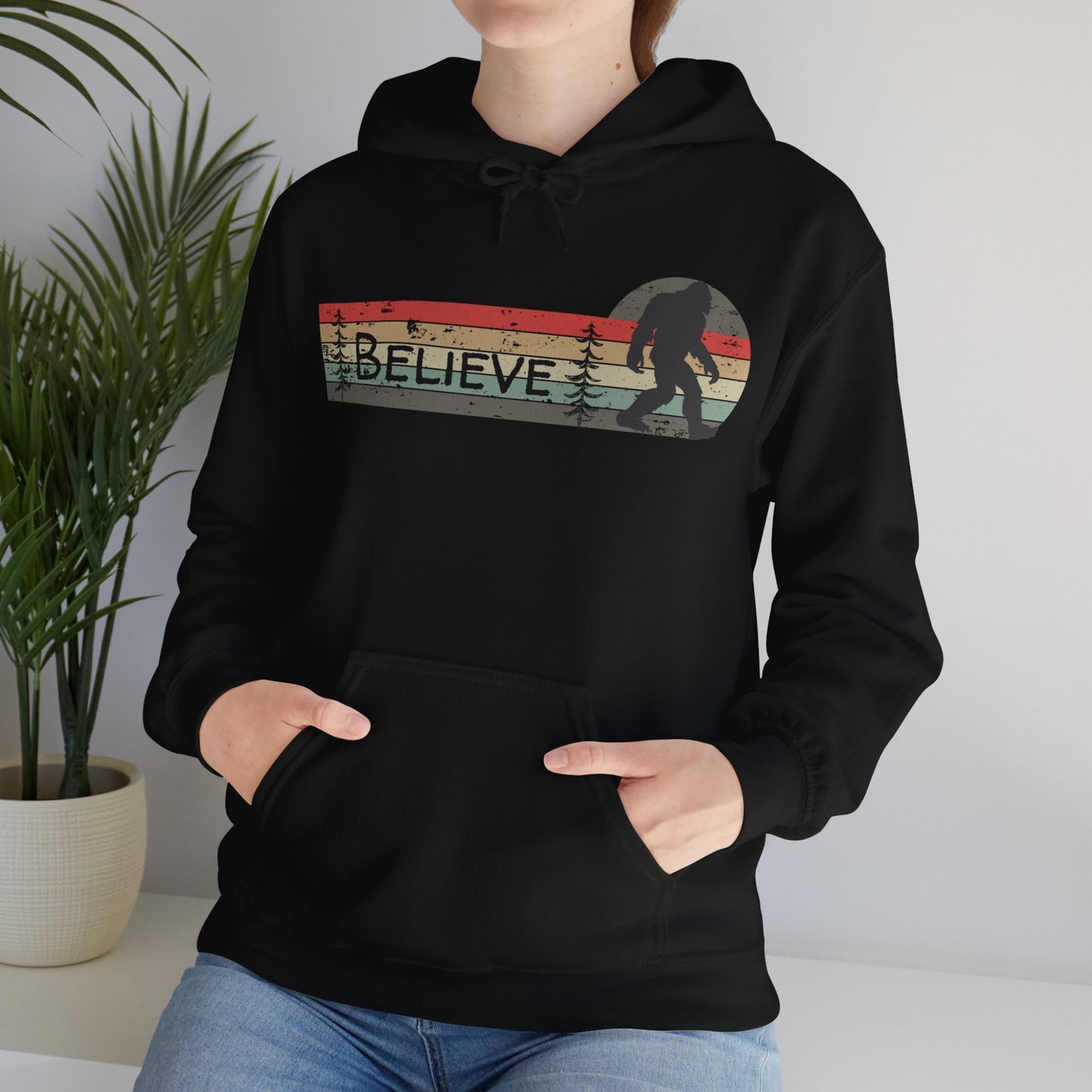 Bigfoot Believe Hooded Sweatshirt