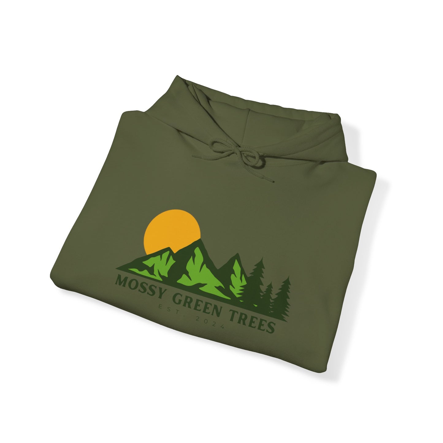 Mossy Green Trees - Unisex Hooded Sweatshirt