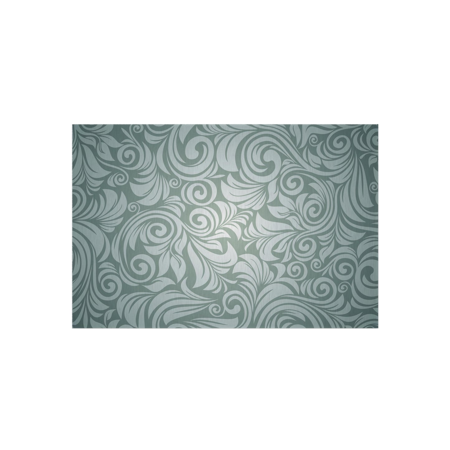 Paisley Green Outdoor Rug