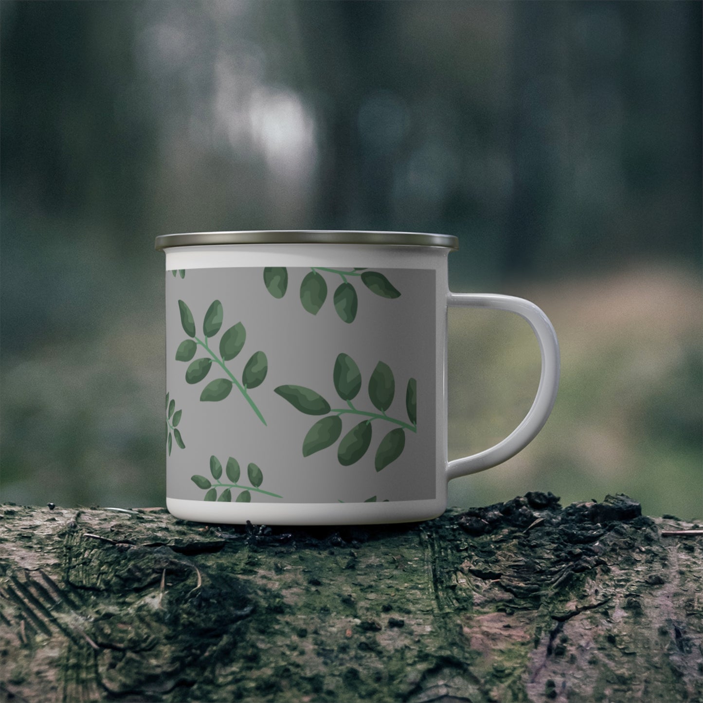 Fern Enamel Camping Mug