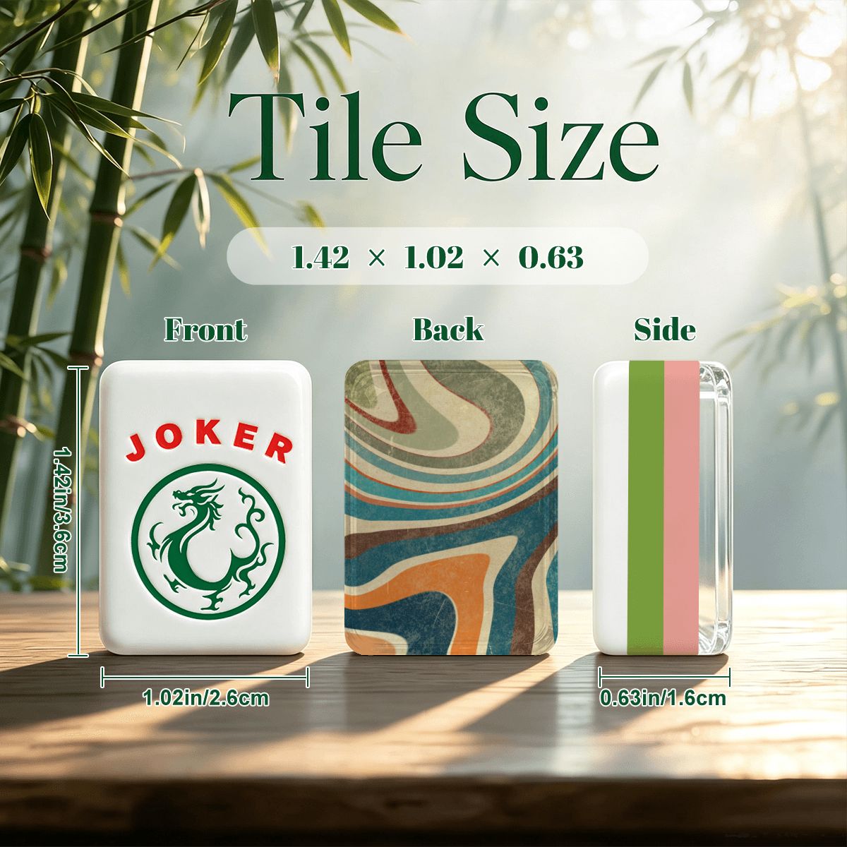 4 Layer Mahjong Tiles Set - Multiple Styles Available