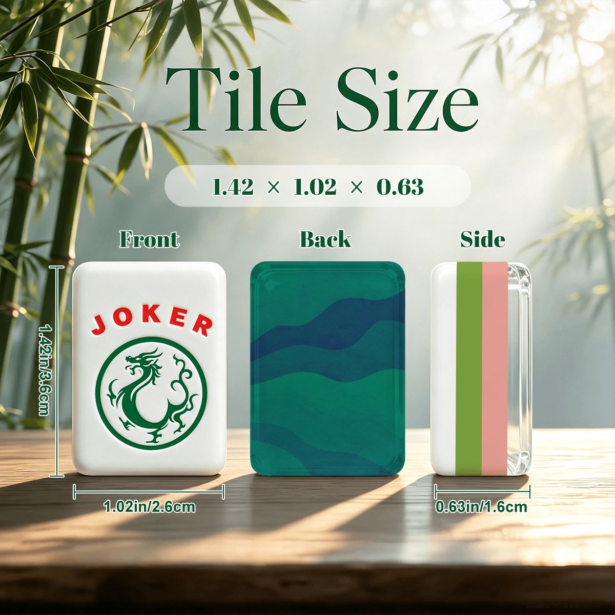 4 Layer Mahjong Tiles Set - Multiple Styles Available