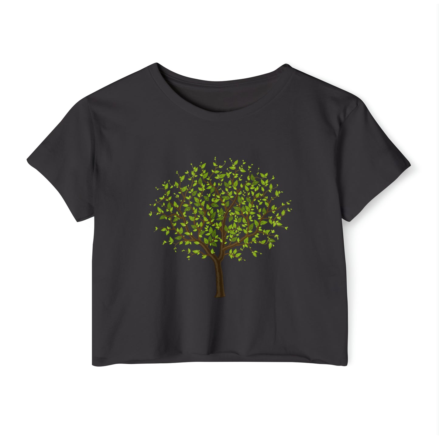 Leafy Green Tree Women's Festival Crop Top