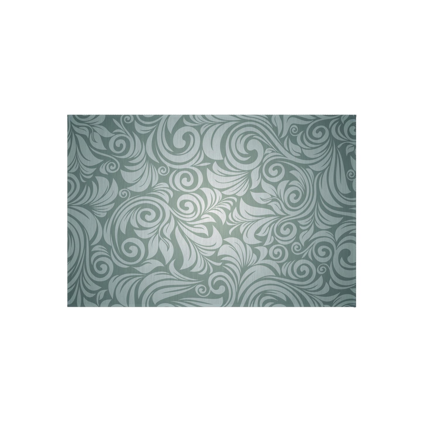 Paisley Green Outdoor Rug