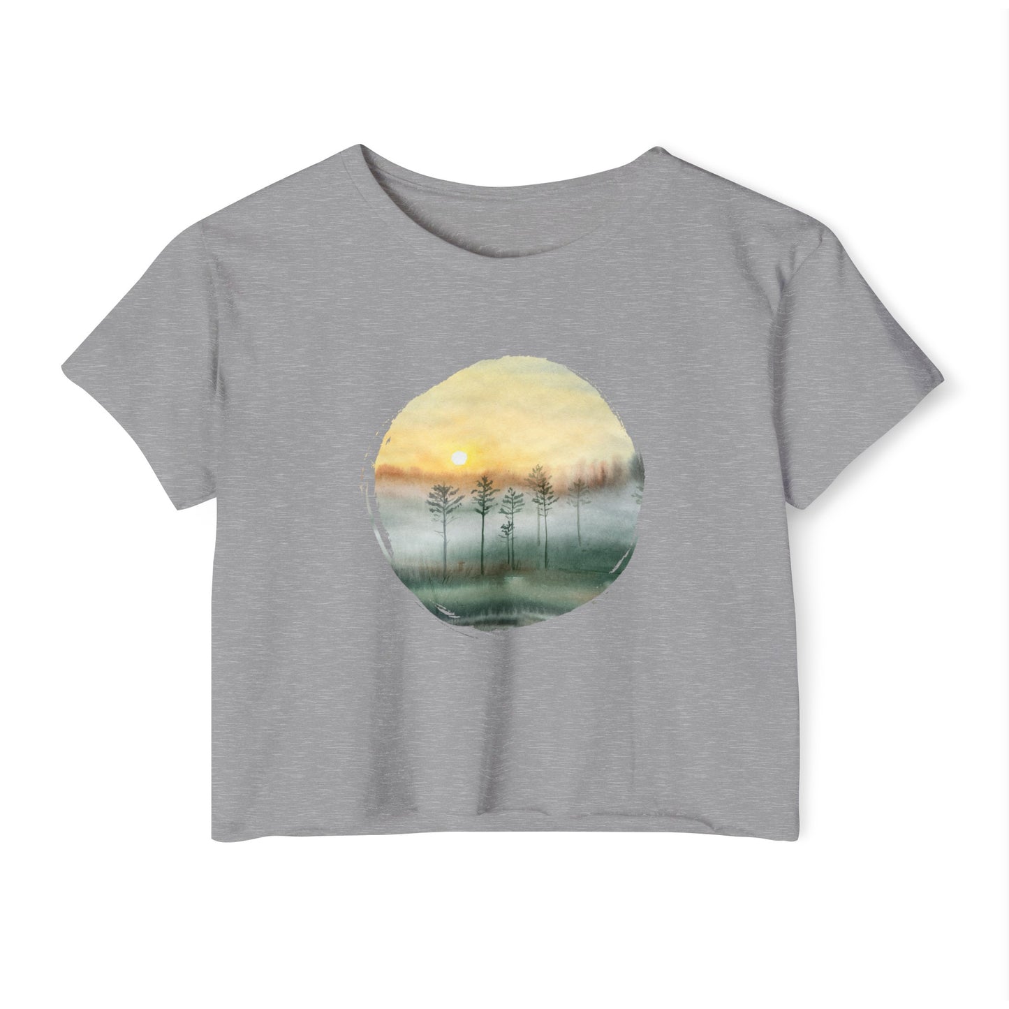 Cloudy Trees Women’s Crop Top