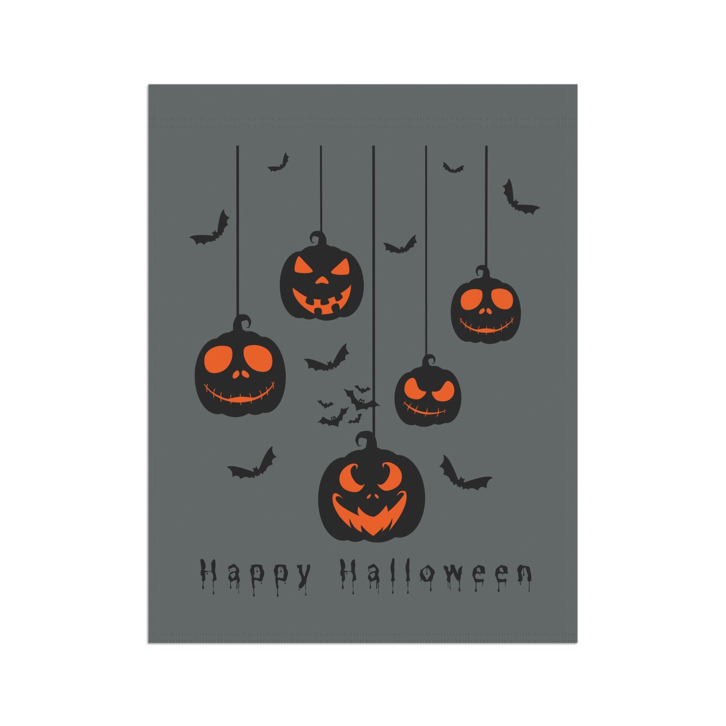 Happy Halloween Spooky Pumpkins - Garden & House Banner