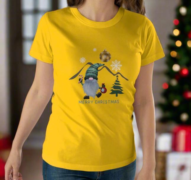 Merry Christmas Time Gnome Women's T-shirt