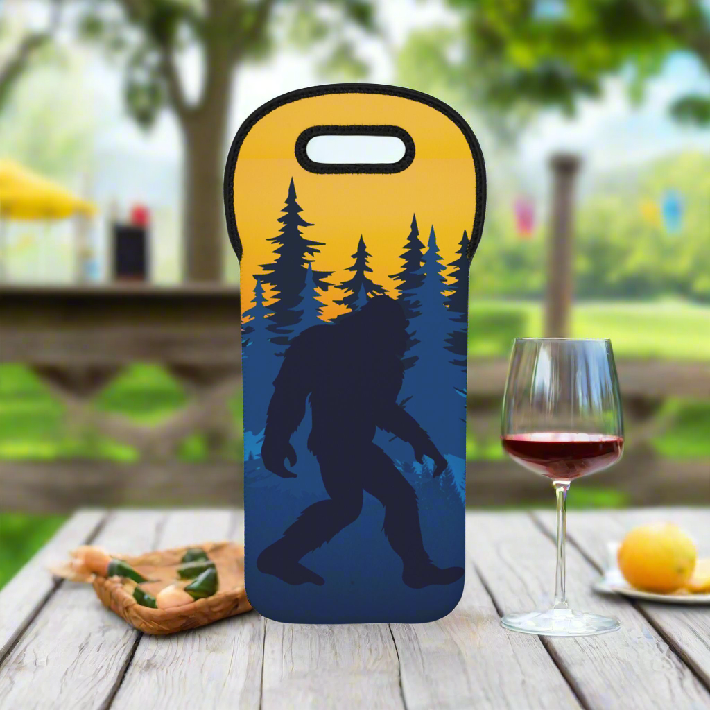 Bigfoot Blue Horizon - Wine Tote Bag