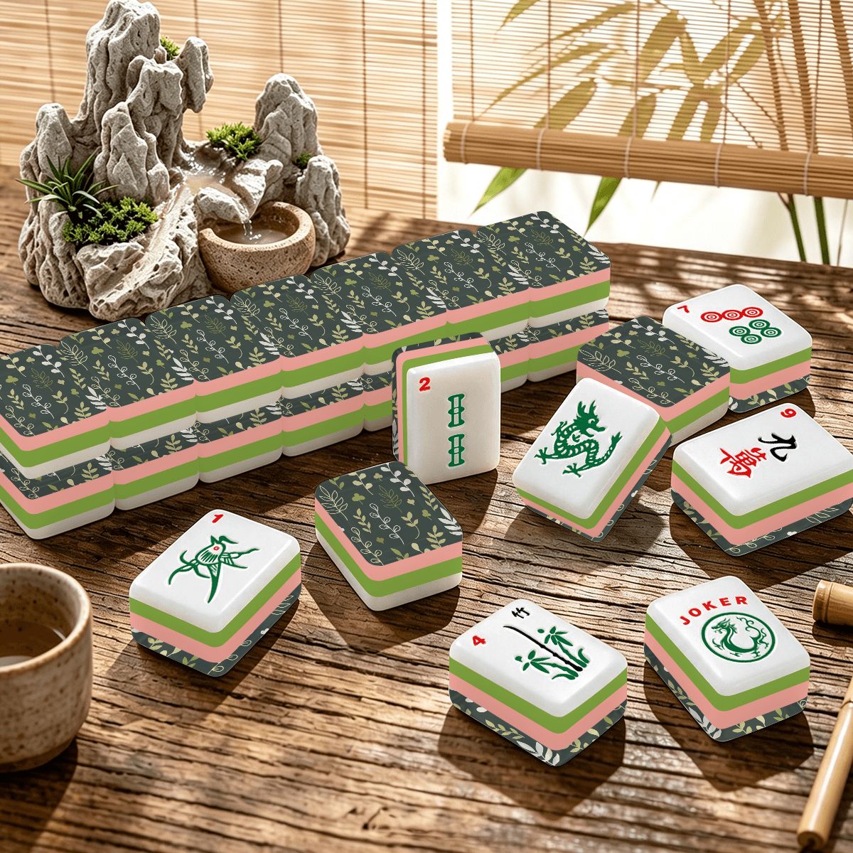 4 Layer Mahjong Tiles Set - Multiple Styles Available