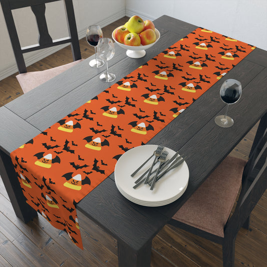 Candy Corn Bat Attack - Table Runner