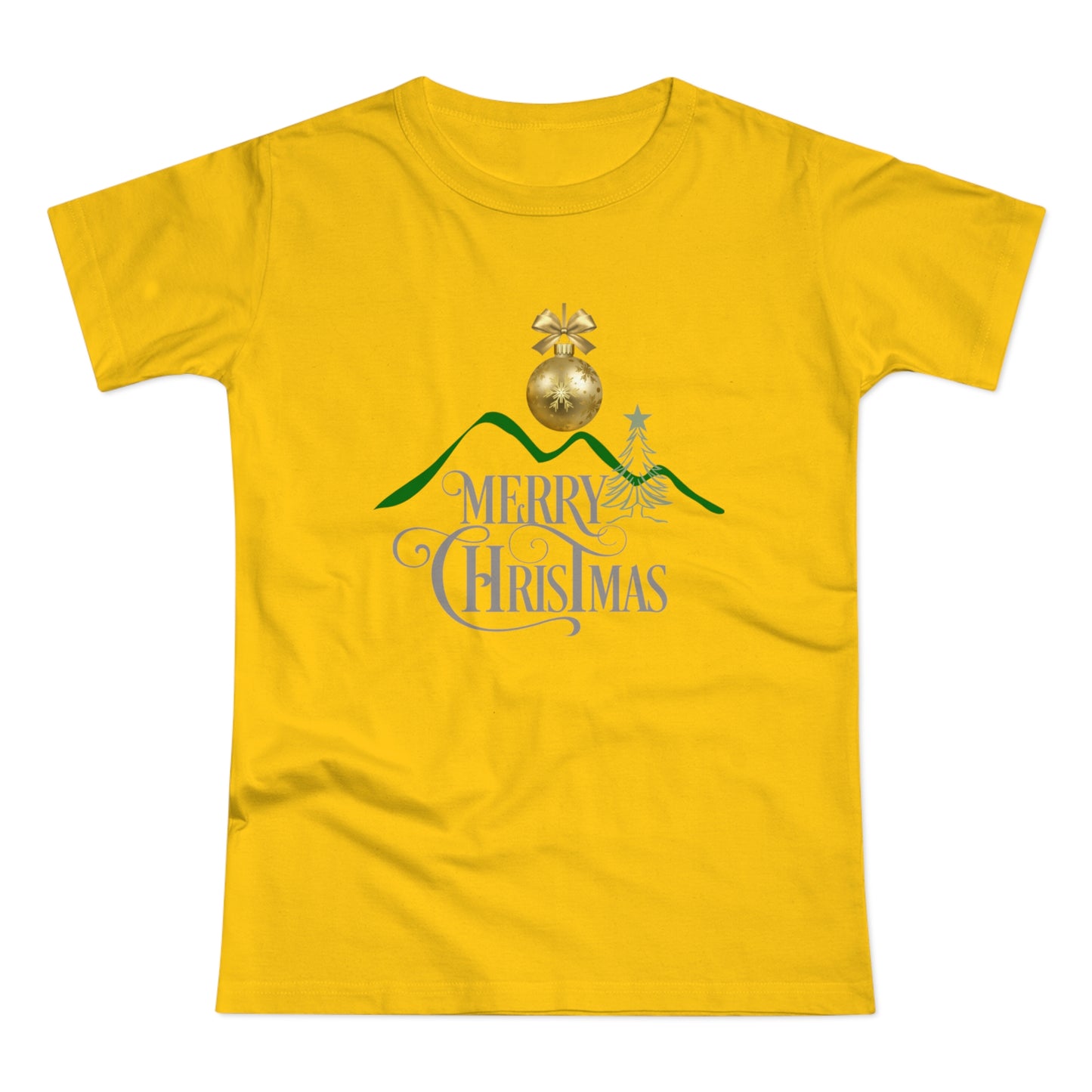 Merry Christmas Mountain Top Women's T-shirt