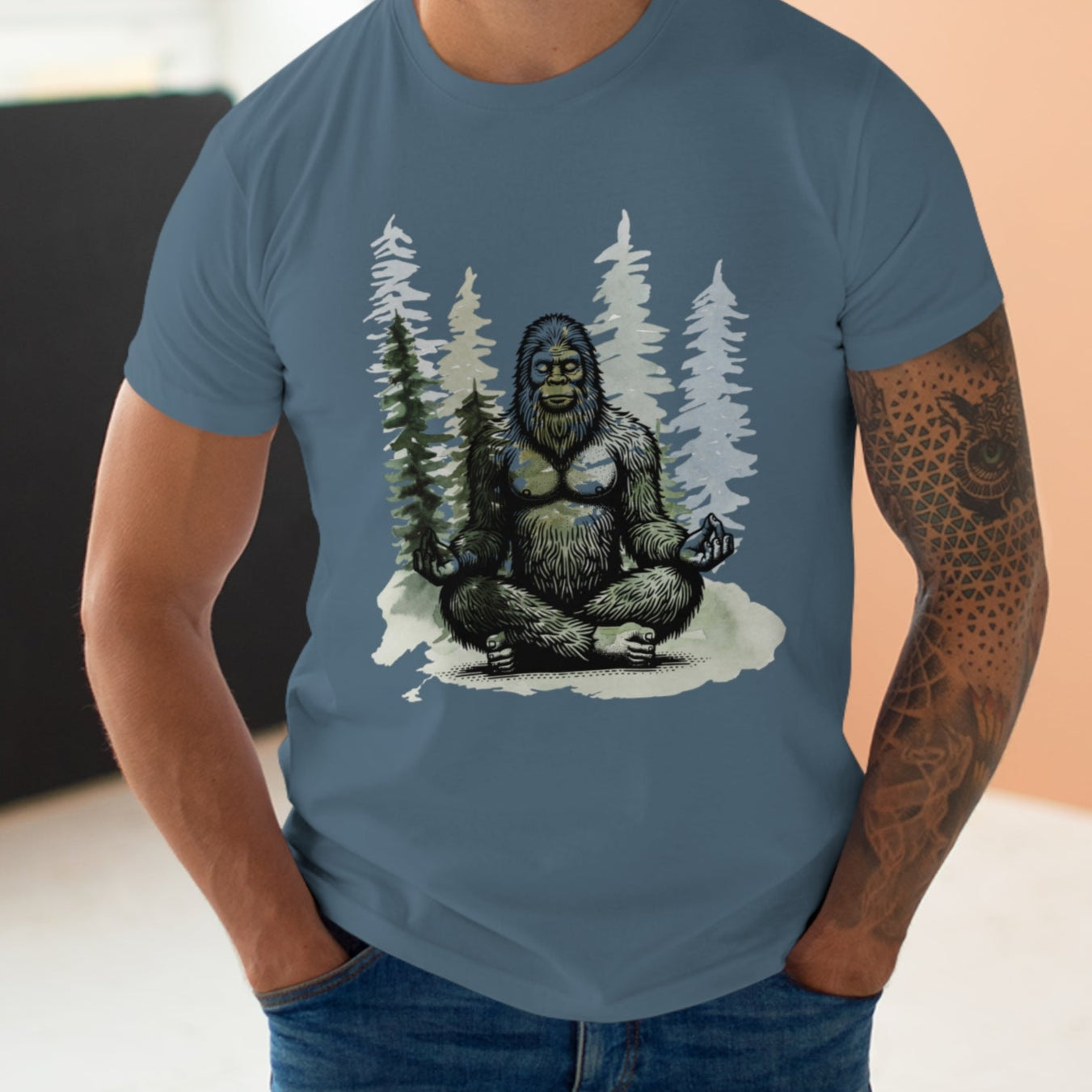 Bigfoot Zen T-shirt - Men's T Shirt