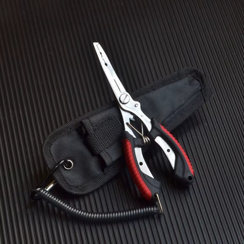 Stainless Steel Fishing Pliers Fishing Hook Remover Saltwater Resistant Fishing Braided Line Cutter Scissors Fishing Equipment