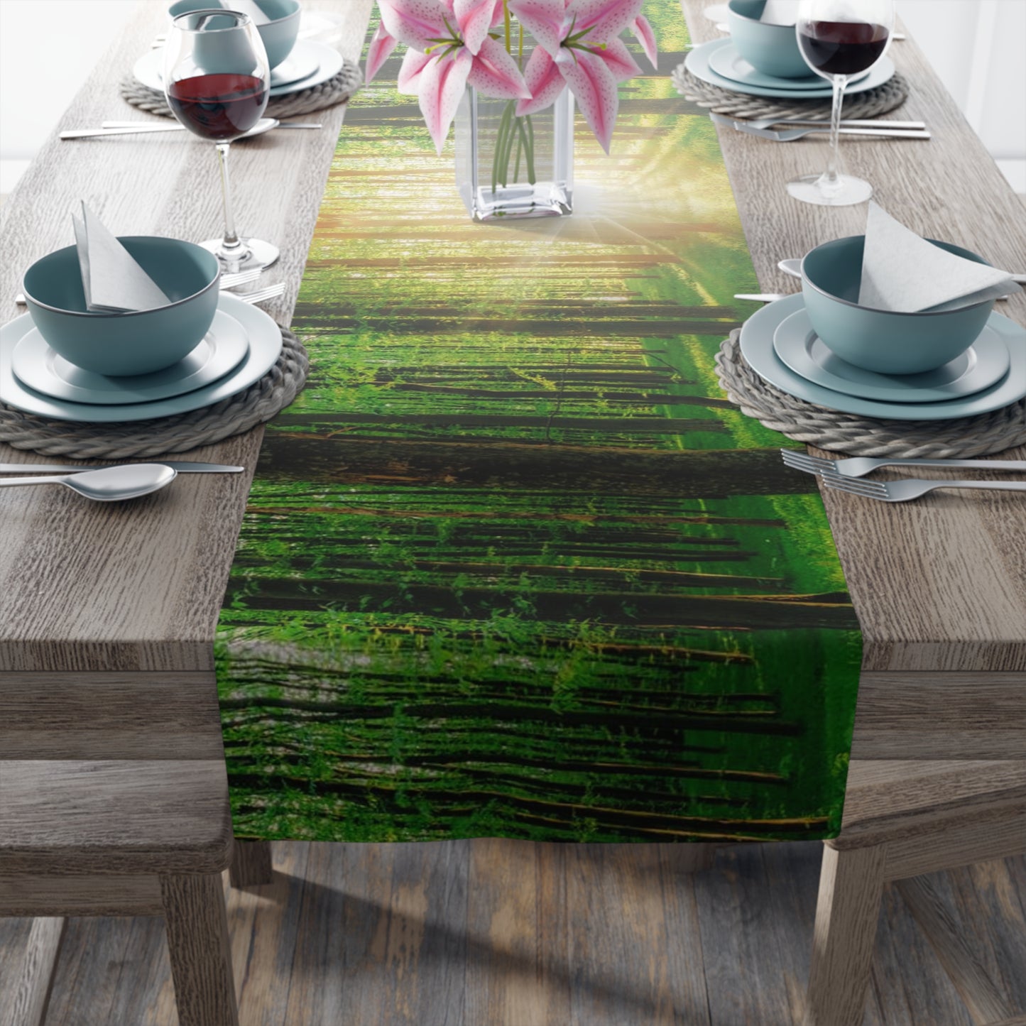 Sunshine Forest Table Runner