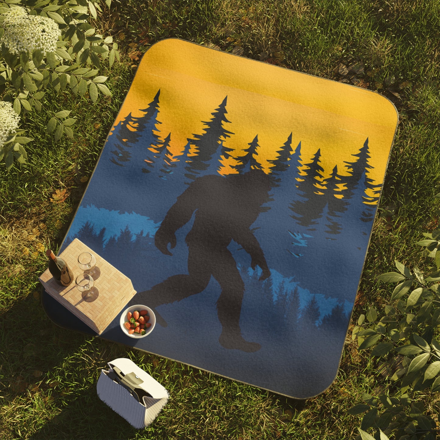 Big Foot Blue Horizon - Picnic Blanket