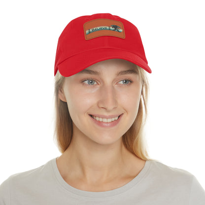 Bigfoot Believe - Hat with Leather Rectangle Patch