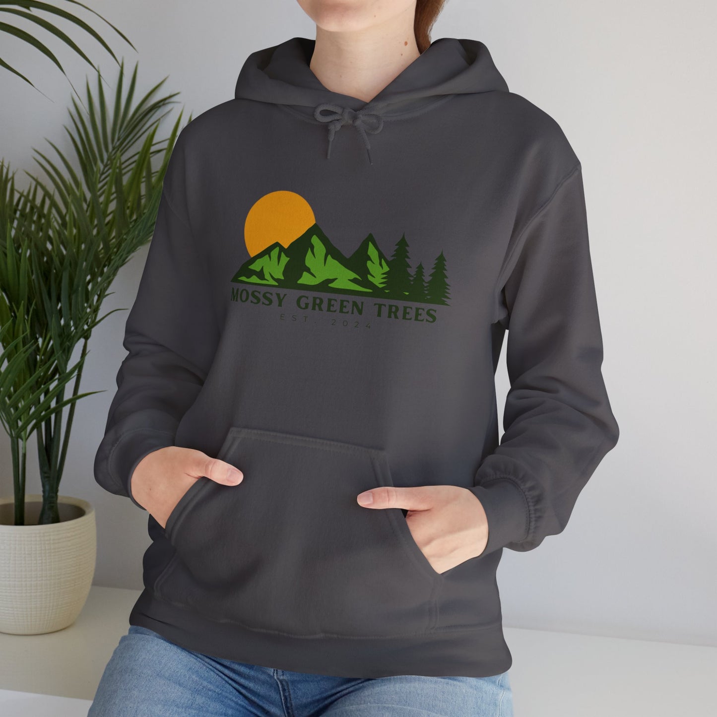 Mossy Green Trees - Unisex Hooded Sweatshirt