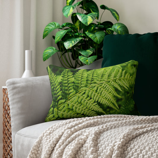 Forest Fern Spun Polyester Lumbar Pillow