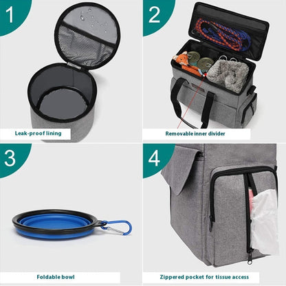 Pet Travel Bag Kit - Convenient Large-Capacity