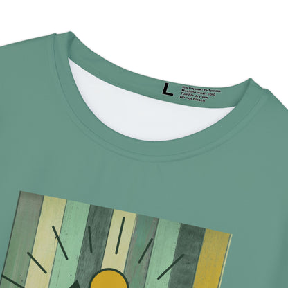 Women's Forest Sunrise Tee — Vintage Camping Graphic Shirt