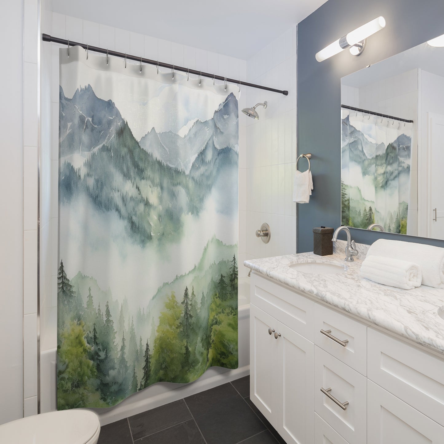 Adventure Mountain Shower Curtain