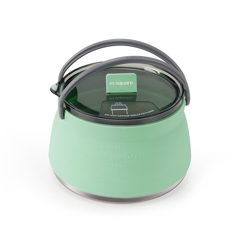 Folding Silicone Kettle Portable Camping Outdoor