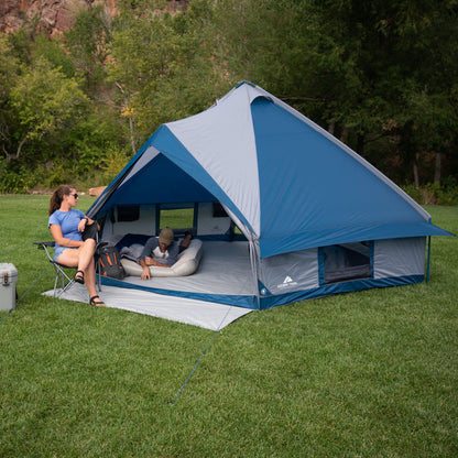 Crystal Caverns 10-Person Festival Tent with Two Entrances