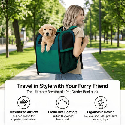 Pet Carrier Backpack - Blue Wave