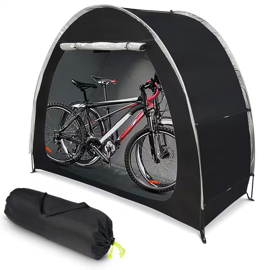 Portable Foldable Outdoor Bike Storage Tent 6.5 Ft. X 2.7 Ft. for 2-3 Bikes Water-Resistant