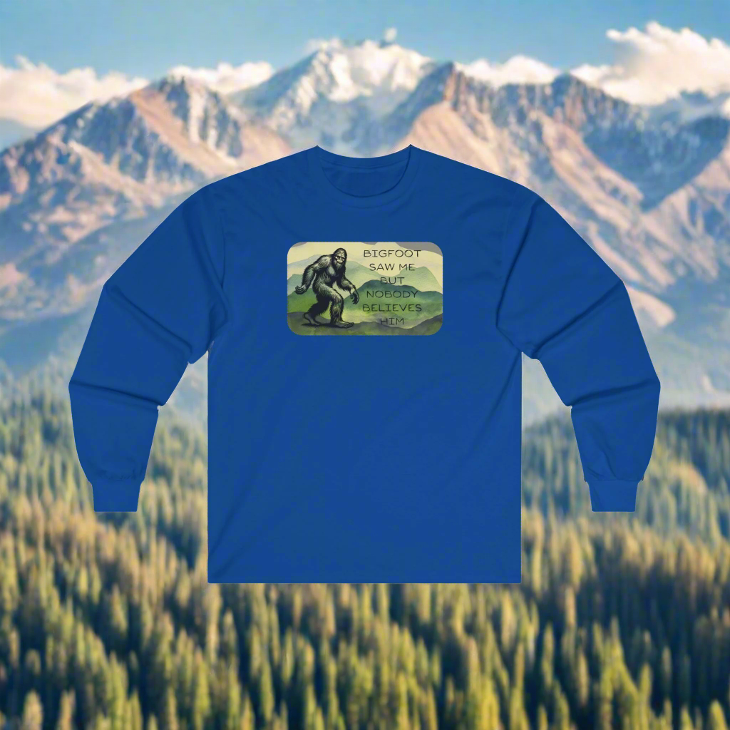 Bigfoot Saw Me - Long Sleeve Cotton Tee