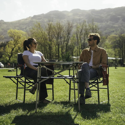 Camping Directors Chair, Heavy Duty,Oversized Portable Folding Chair with Side Table, Pocket for Beach, Fishing,Trip,Picnic,Lawn,Concert Outdoor Foldable Camp Chairs