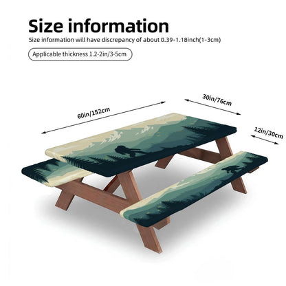 Bigfoot Picnic Table Cover with Bench Covers 5FT